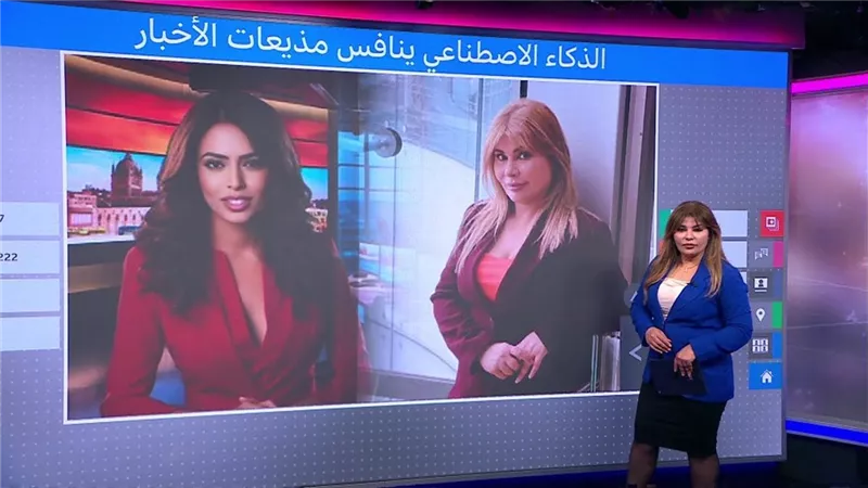 حقيقة ما حدث في التلفزيون المصري ومذيعة الذكاء الاصطناعي