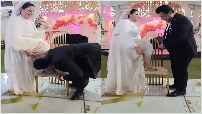 مش عارفين ننام .. عريس مصري بعد تقبيل اقدام زوجتة السورية يوم الزفاف يستغيث لهذا السبب