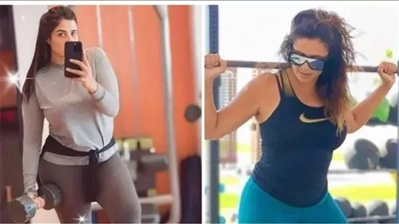 شاهد آخر ظهور للفنانة ياسمين عبد العزيز في الجيم وبإطلالة مميزة وجذابة