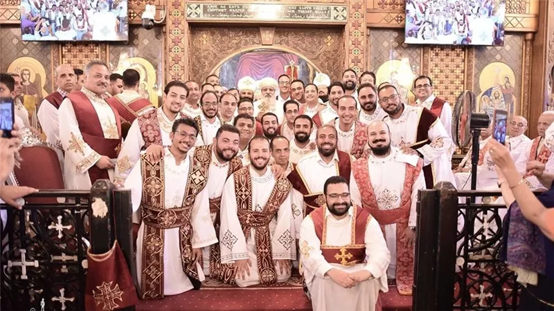الفرحة تغمر شعب  كنيسة مارجرجس حلوان بعد أحداث اليوم