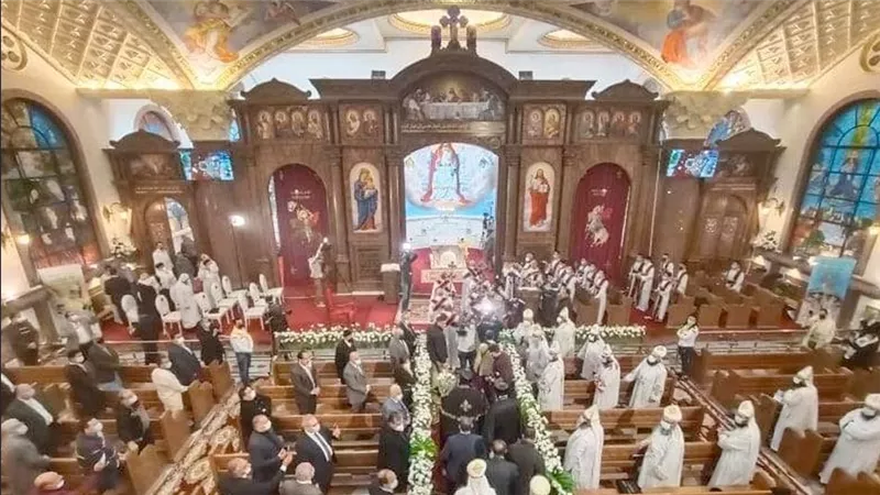 شعب كنيسة العذراء محرم بك غدا الأربعاء وزيارة البابا تواضروس