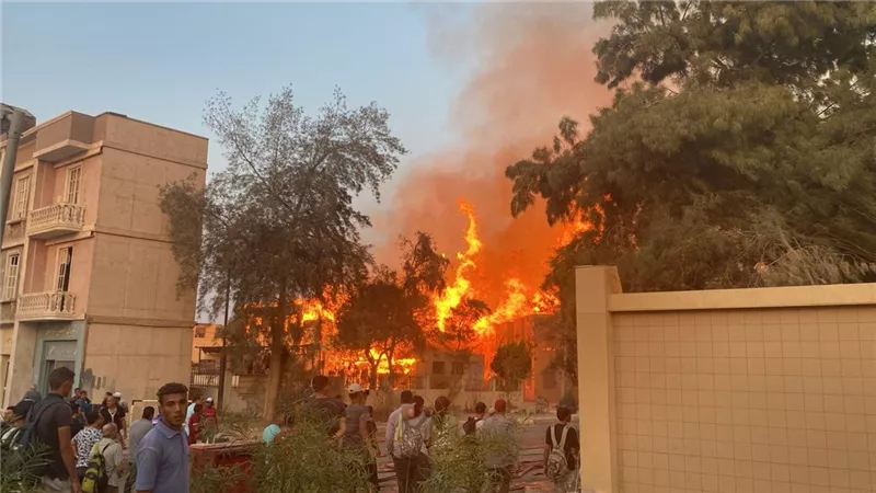 إلهام شاهين والمنتج يستغيثان.. تفاصيل حريق مدينة الإنتاج الإعلامي وحجم الأضرار والخسائر حتى الآن