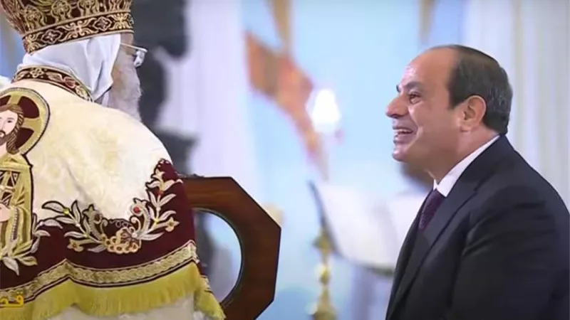 رسالة عاجلة من الرئيس السيسي لـ الأقباط بمصر والخارج .. شاهد ماذا قال لقداسة البابا تواضروس بمناسبة عيد الميلاد المجيد 