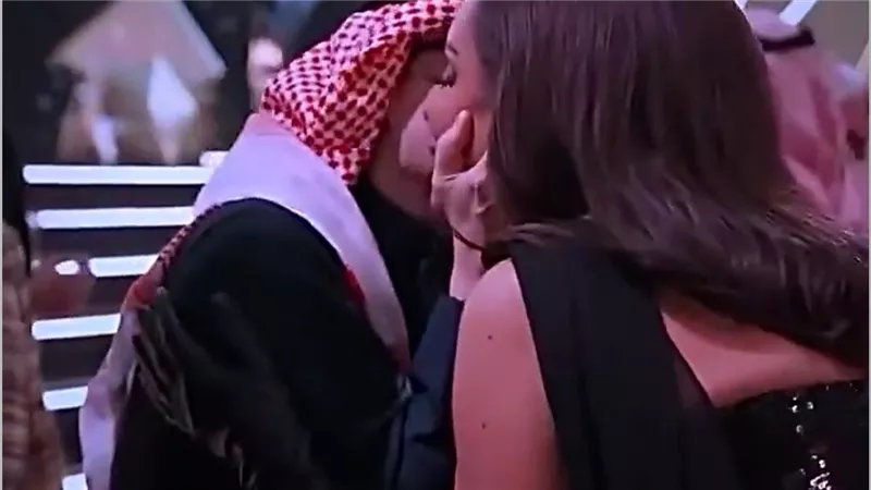 قبلة على أراضي الرياض تقود أنغام وعبد المجيد عبد الله إلى التحقيق: تفاصيل مثيرة للجدل من كواليس Joy Awards 2025