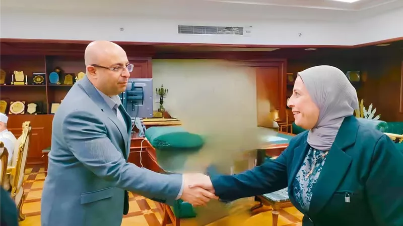 هدى ظريف العمدة عضو هيئة بني سويف لـ حزب 