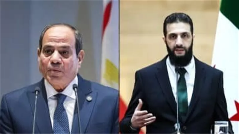 تفاصيل أول لقاء بين الرئيس السيسي وأحمد الشرع في القمة العربية 