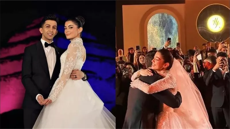 دموع أحمد زاهر وزفاف  أسطوري ولقطات مجنونه تهز السوشيال ميديا ..  حفل زفاف ليلى زاهر وهشام جمال يثير ضجة غير مسبوقة تامر حسني عمل ايه؟