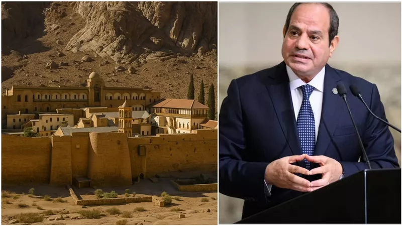  الرئيس السيسي يوضح موقف مصر من دير سانت كاترين ويوجه تحذيرًا حاسمًا بعد تداول معلومات مغلوطة في أوروبا ويرد على الشائعات بقرار صارم يحفظ كرامة المقدسات