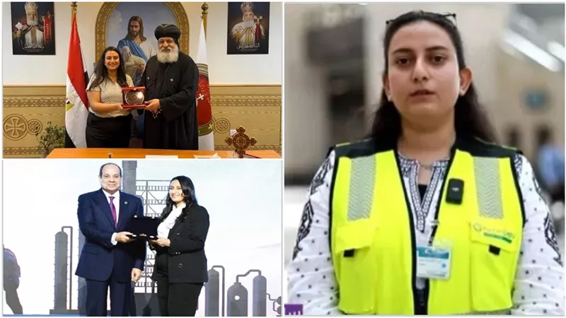إنجاز نسائي مصري غير مسبوق.. مهرائيل مجدي تُسجل اسمها كأول سائقة قطار كهربائي خفيف في مصر – وتكريم رئاسي في عيد العمال 2025