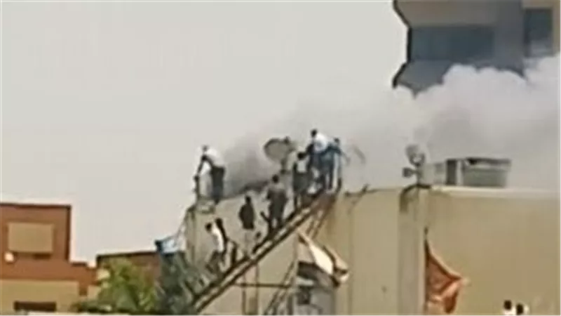 حريق كبير في فرع النادي الأهلي مدينة نصر و 3 سيارات إطفاء تهرع للمكان وتحاول السيطرة