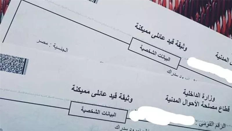 وزارة الداخلية توضح خطوات وسعر استخراج القيد العائلي لعام 2025