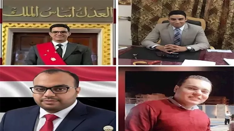 وزير العدل يواسي أبناء القضاة بدموع صامتة بعد مصرعهم بحادث تصادم بالمنيا 