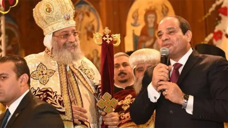 اتصال من الرئيس السيسي للاطمئنان على صحة البابا تواضروس بعد إجرائه عمليه جـراحية
