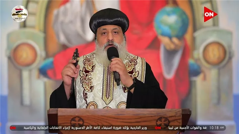 عرس قانا الجليل في عظة الأنبا ميخائيل خلال تدشين كنيسة الشهيدة دميانة بالمعصرة