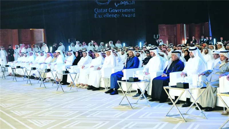 حفل التميز الحكومي في قطر بنسخته الثانية برعاية رئيس مجلس الوزراء وتكريم الجهات الفائزة