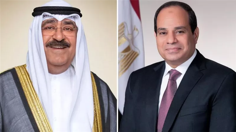 السيسي يهنئ أمير الكويت بالعيد الوطني ويوفد أمين الرئاسة إلى السفارة