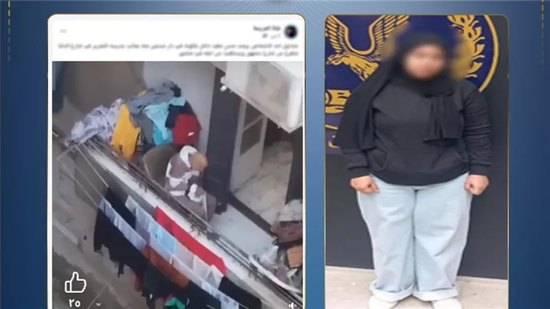 القبض على مالكة دار المسنين الذي ظهر فيه مسن مصر الجديدة مقيدا في الشُرفة بالحبال