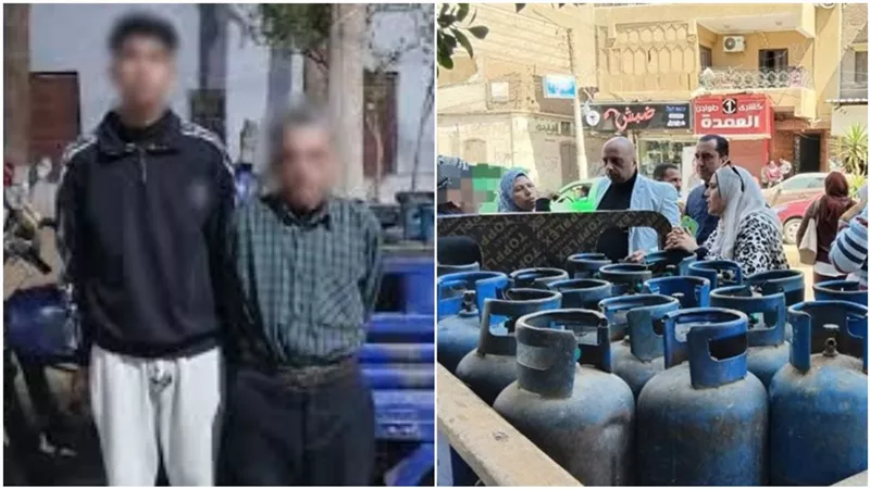 حبس متهمين ببيع أسطوانات بوتاجاز مغشوشة بالمياه في المنوفية بعد ضبطهما بالتروسيكل