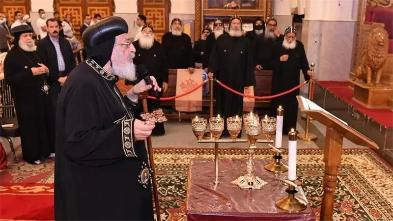 البابا تواضروس يترأس صلوات جمعة ختام الصوم من دير الأنبا بيشوي بوادي النطرون