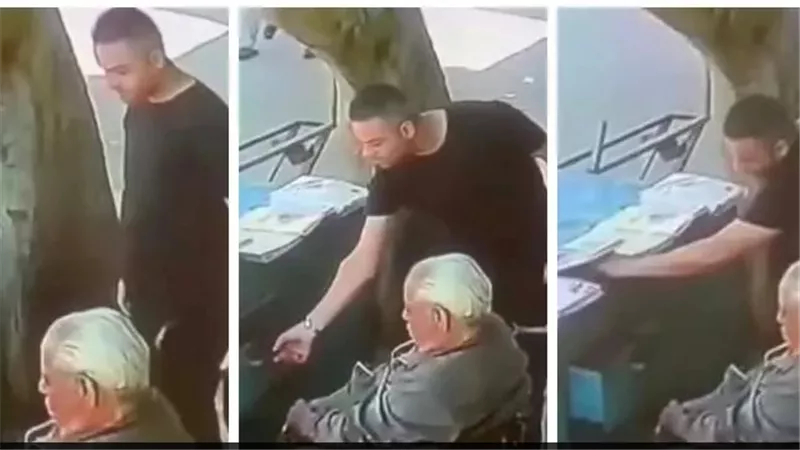 تداول مقطع فيديو سرقة بائع جرائد حلوان يثير الجدل والقبض علي المتهم بعد مطالب للداخلية 