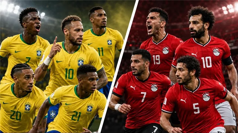 مصر تواجه البرازيل وديًا قبل كأس العالم.. تعرف على الموعد والقنوات الناقلة