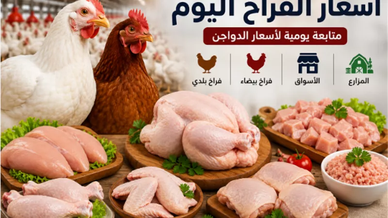 أسعار الفراخ اليوم تتراجع للبيضاء وترتفع للبلدي وكيلو الشيش طاووق يسجل 343 جنيهًا بالأسواق