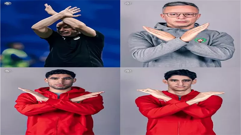 حقيقة تضامن منتخب المغرب مع حسام حسن بعد إشارة إكس