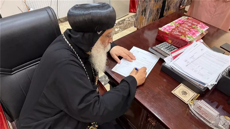 جهاز أكتوبر الجديدة يسلم رسميًا أرض كنيسة قبطية أرثوذكسية بغرب المطار لخدمة سكان سكن لكل المصريين
