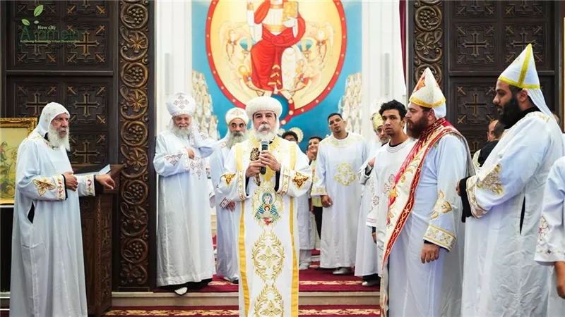 افتتاح وتشغيل كنيسة السيدة العذراء ومارجرجس والأمير تادرس رسميًا في العلمين الجديدة