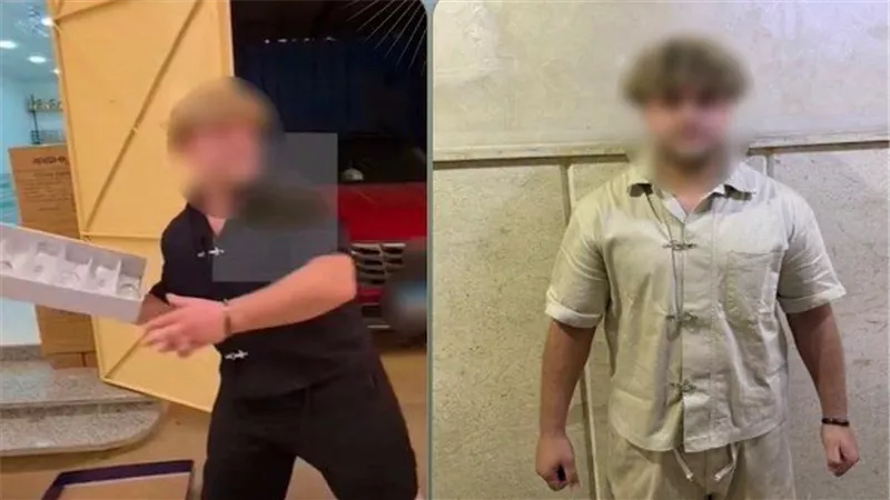ضبط صاحب محل بأبو النمرس ألقى أدوات زجاجية على المواطنين لجذب الانتباه والتسويق لمنتجاته