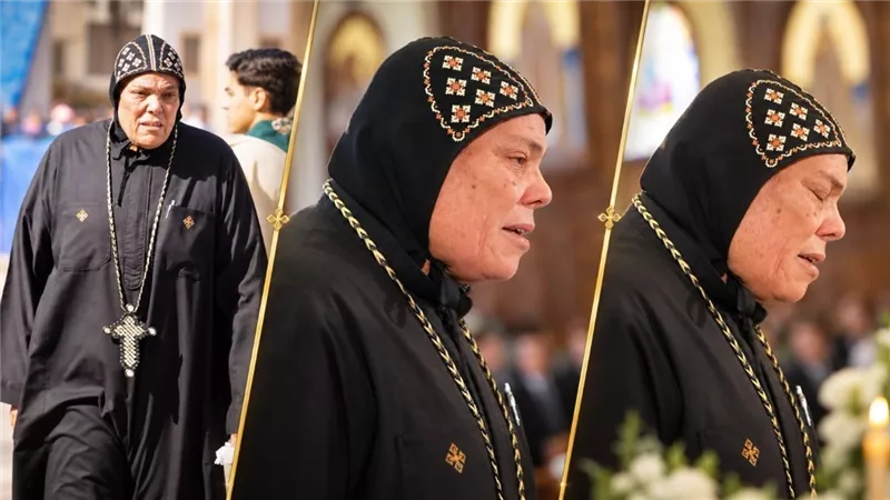 تشييع القمص تادرس السكندري بدير الأنبا مكاريوس في البحيرة بحضور الأنبا باخوميوس وآباء الدير 
