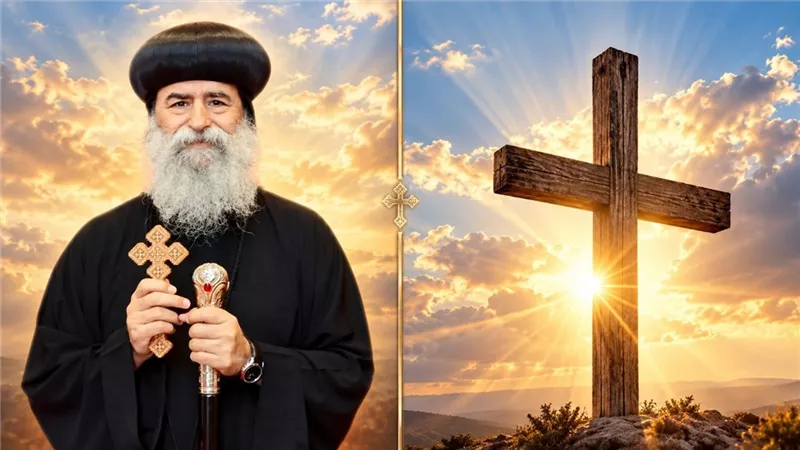 الأنبا بيمن يعلق على إشعال الصليب ويشرح جذور تقليد النار في العيد