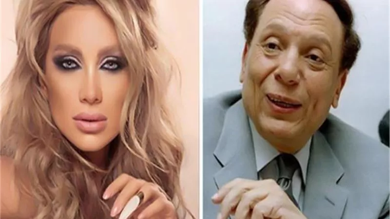 شاهد بالصور ما فعلتة الفنانة مايا دياب فى عيد ميلاد الزعيم عادل امام
