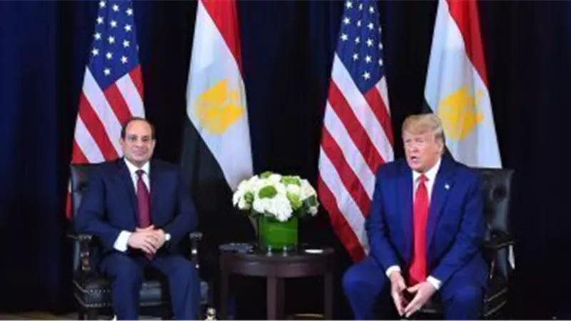 ترامب مصر لديها مكانة خاصة لدينا.. وزوجتى انبهرت بالأهرامات