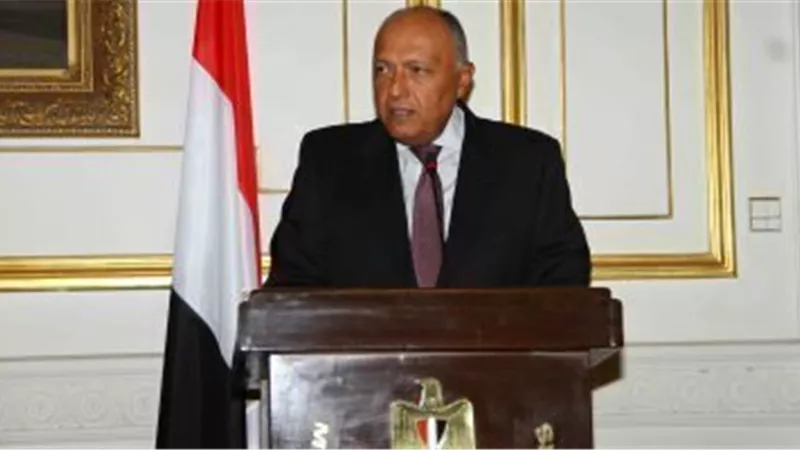 سامح شكرى نأمل تغيير إيجابى فى السياسة القطرية لتراعى مصالح العرب